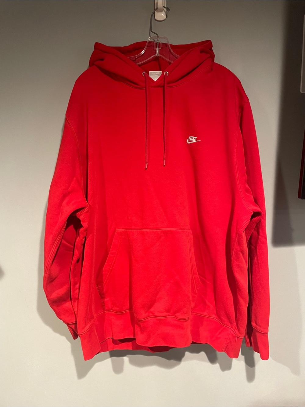 Nike Pullover Hoodie Sweatshirt Mens Size XXL Red